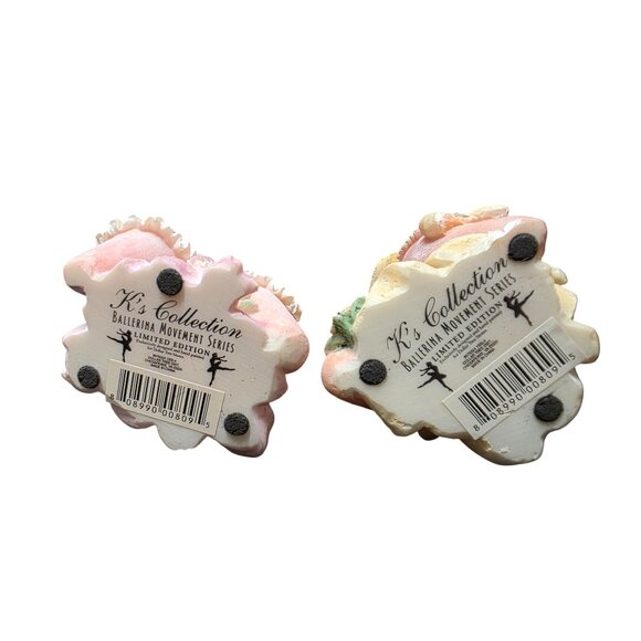 Two Vintage K's Collection Ballerina Toe Shoes Figurine - Picture 7 of 10